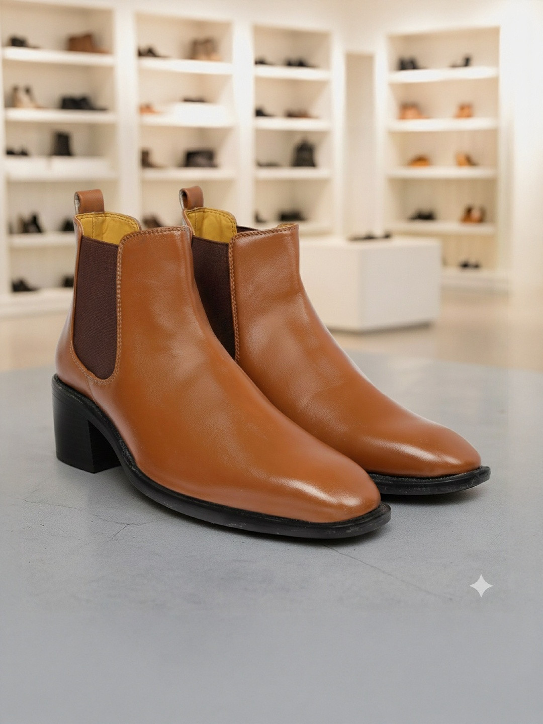 Bxxy Round Toe High-Top Chelsea Boots