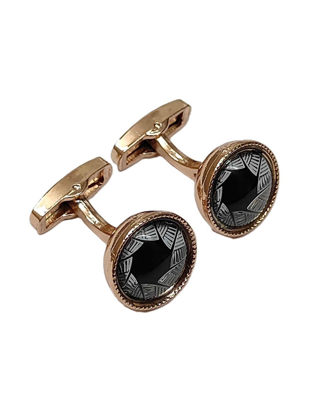 VOICI Men Gold-Toned Cufflinks