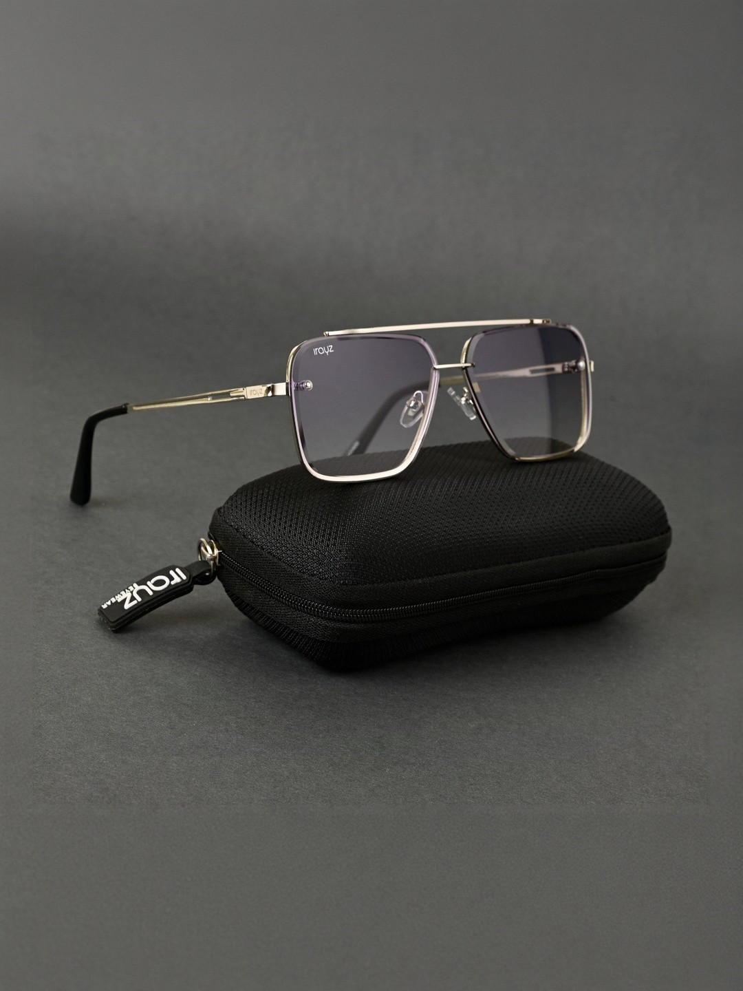 Irayz  Men Full Rim Polarized UV-Protected Square Sunglasses DATA-BLUE 01