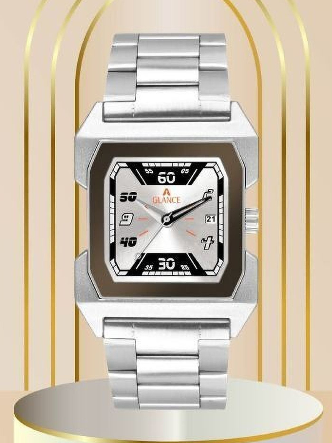 REBOOT Unisex Square Shaped Bracelet Style Straps Analogue Watch New408_AG1574SM01_1