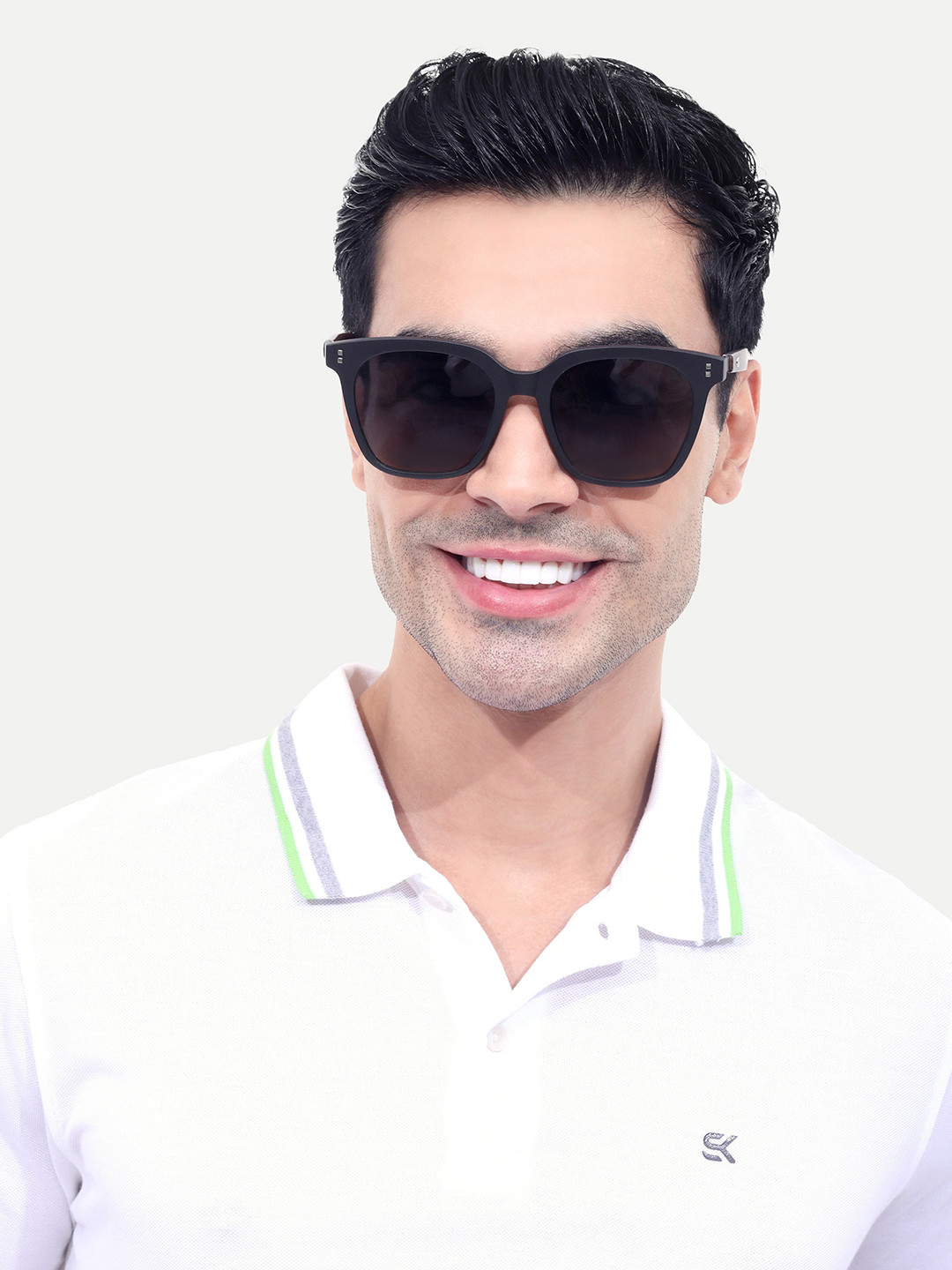 HAMILTANO WINSTON Unisex Rectangle Polarised and UV Protected Lens Sunglasses SKU220