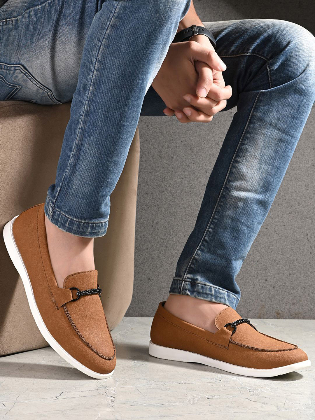 Mast & Harbour Men Lightweight Penny Loafers