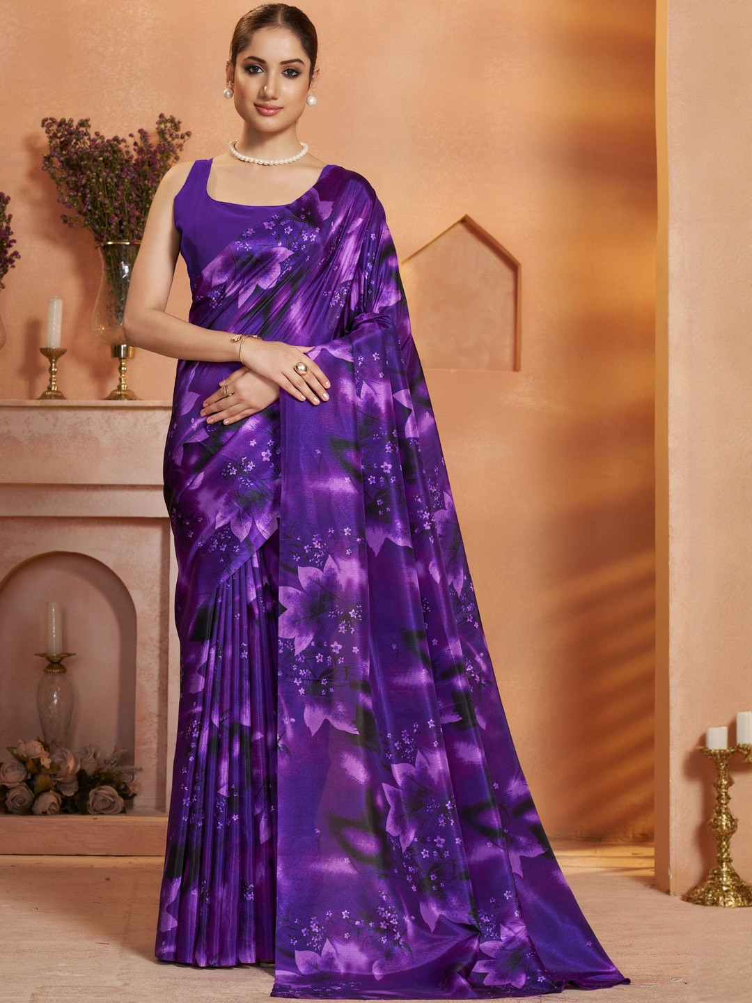 Garden Vareli Floral Printed Saree