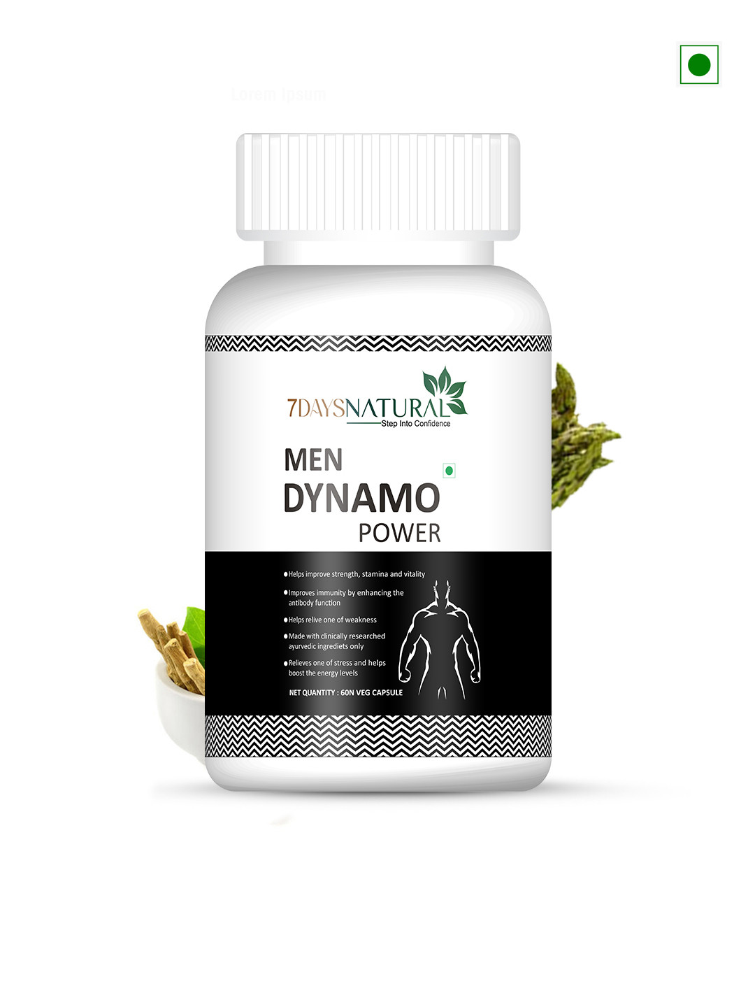 7DAYSNATURAL Men Double Power Capsule To Boost Stamina - 60 Capsules