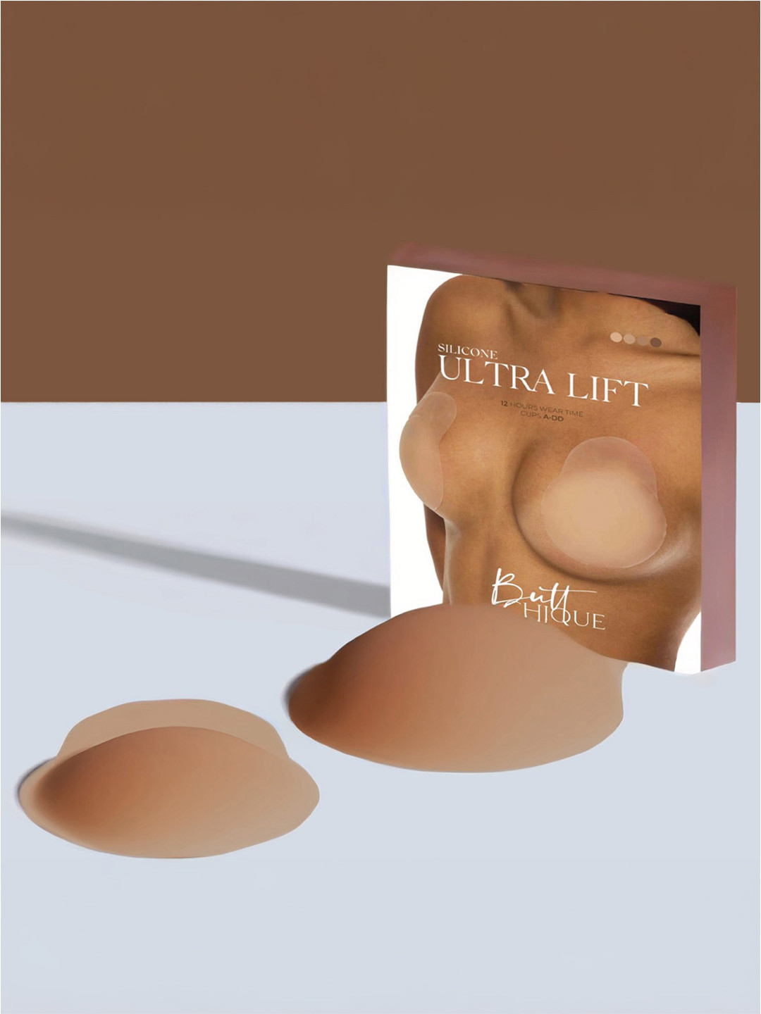 Butt-Chique Women Ultra-Lift Reusable & Invisible Stick-On Nipple Cover Pasties
