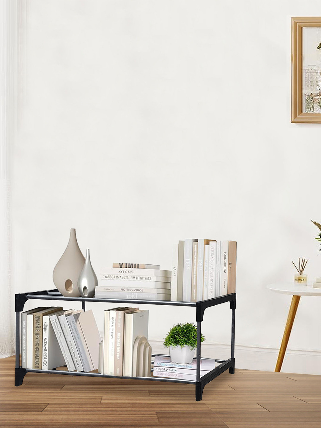 Urban Choice Black Metal 2-Tier Shoe Racks