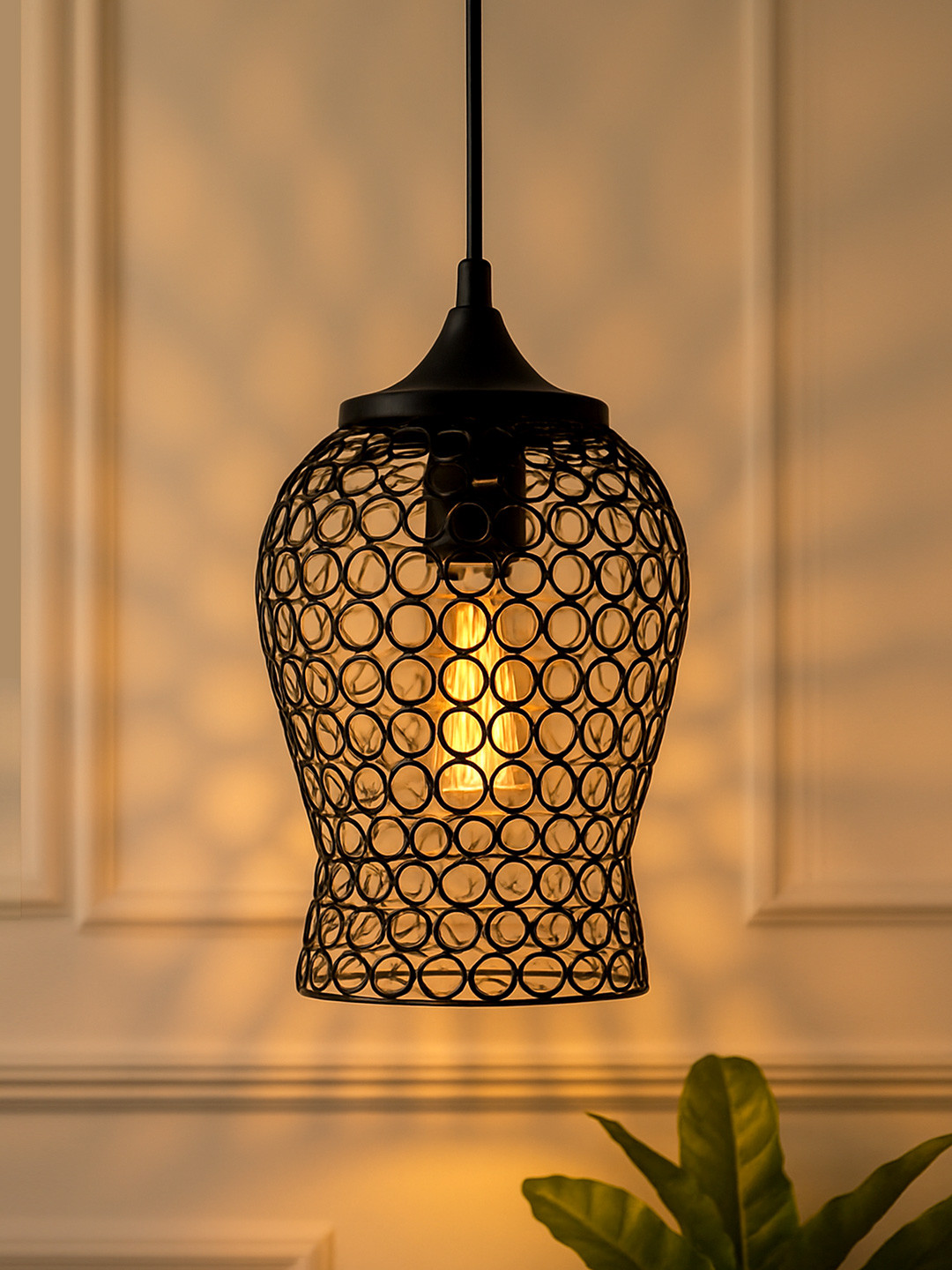 Homesake Black Textured Pendent Light