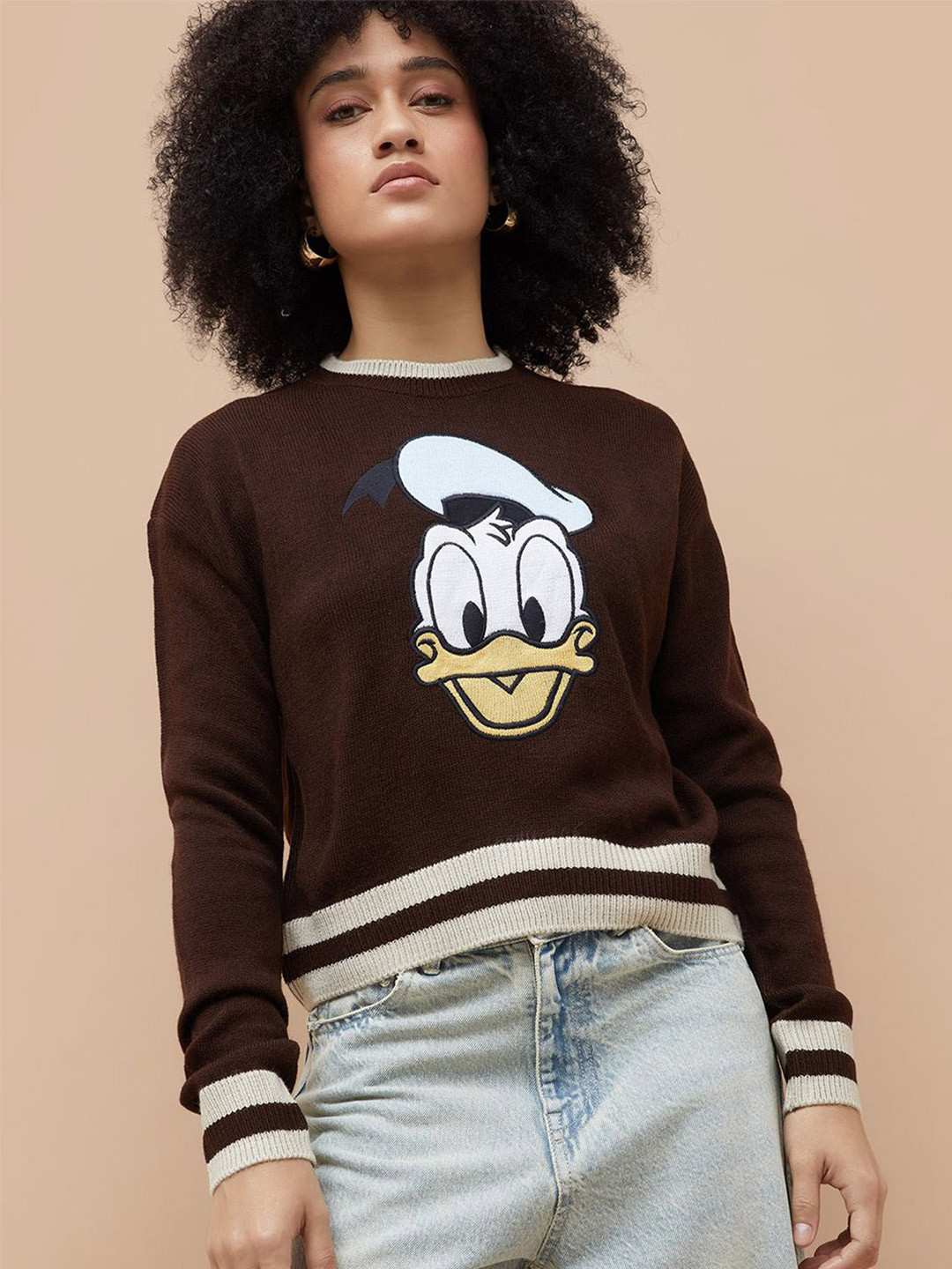 Ginger by Lifestyle Humour & Comic Printed Round Neck Acrylic Pullover Sweater