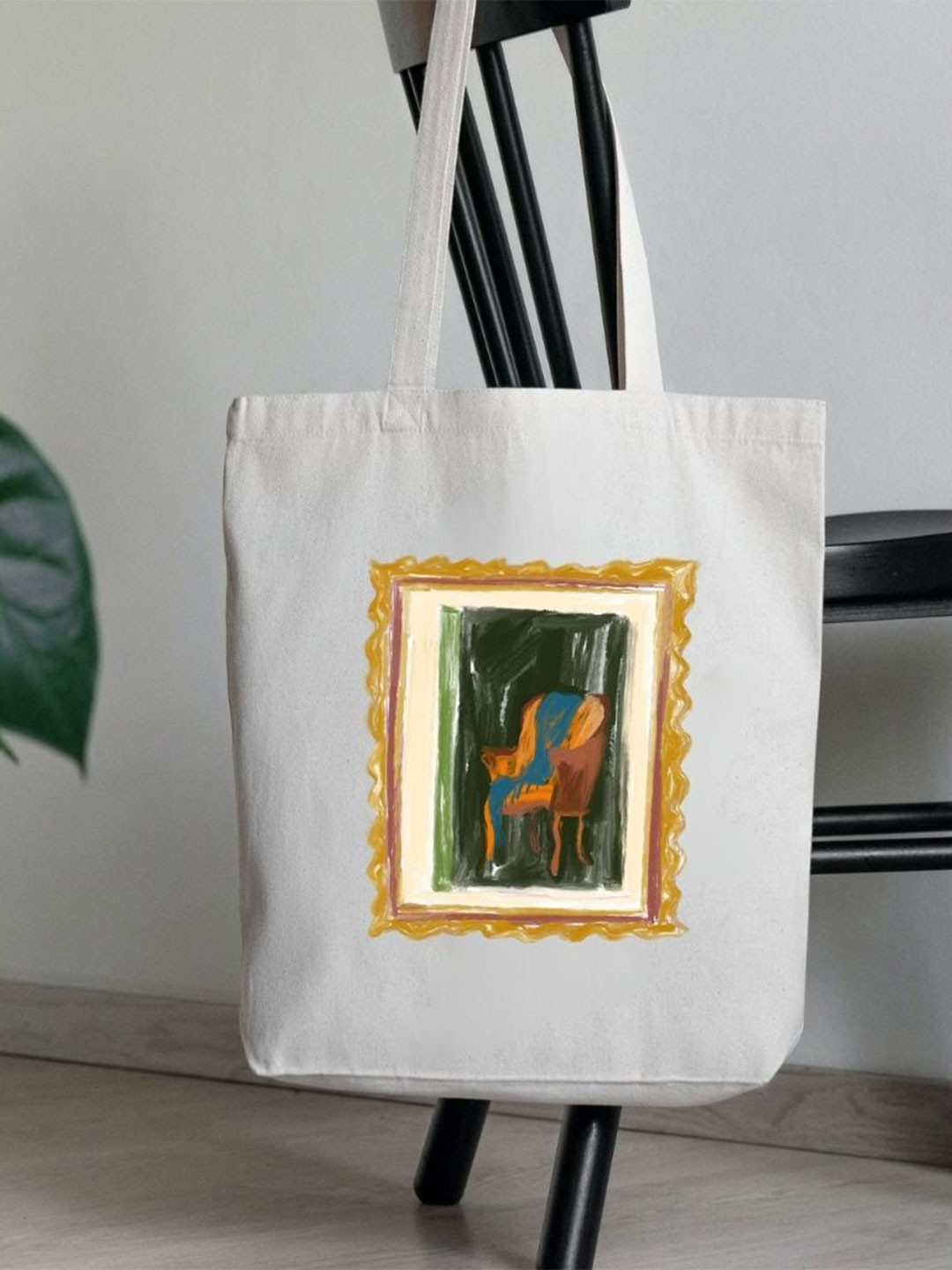 Toteaa - Carry your Charm Graphic Printed Shopper Cotton Tote Bag