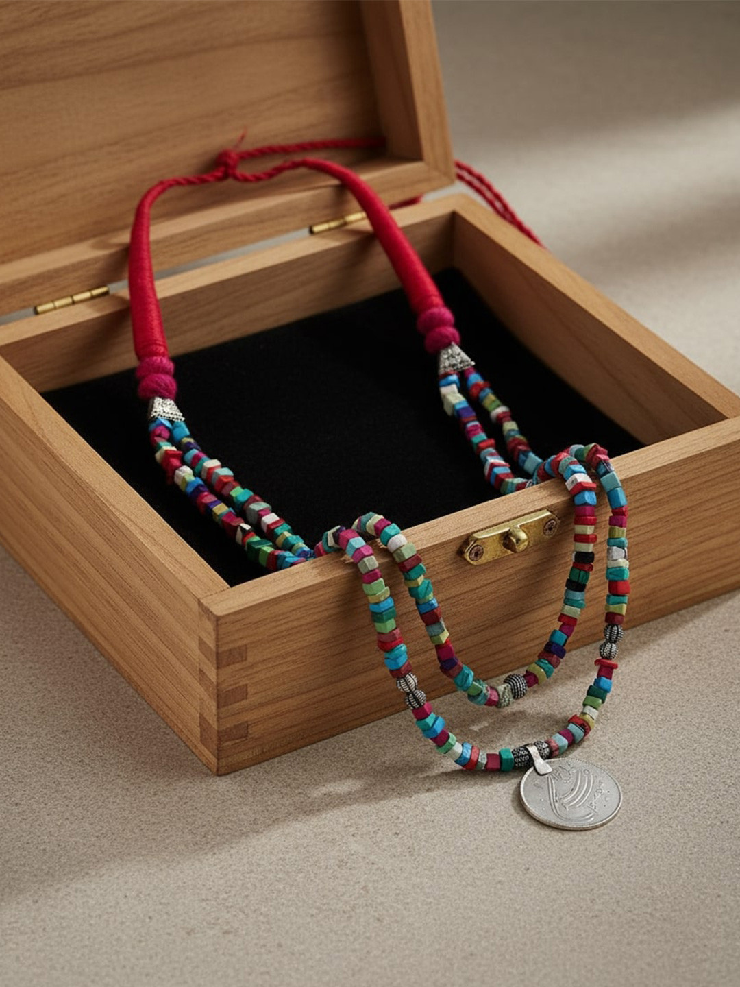 FIROZA Statement Shahjahan Coin Necklace