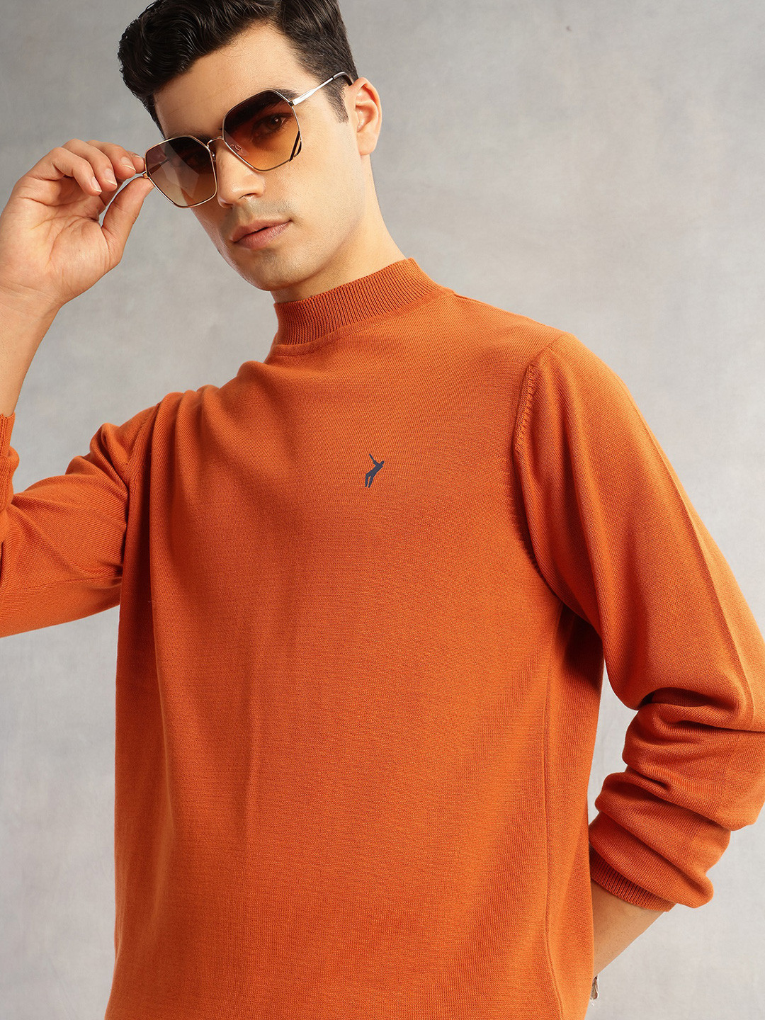 Thomas Scott Men Turtle Neck Pullover Sweater