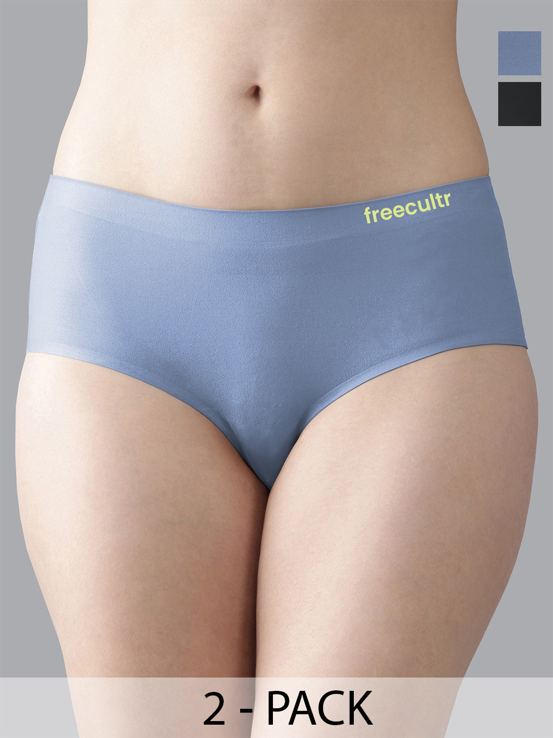 FREECULTR Pack Of 3 Seamless Micro Modal  Hipster Briefs
