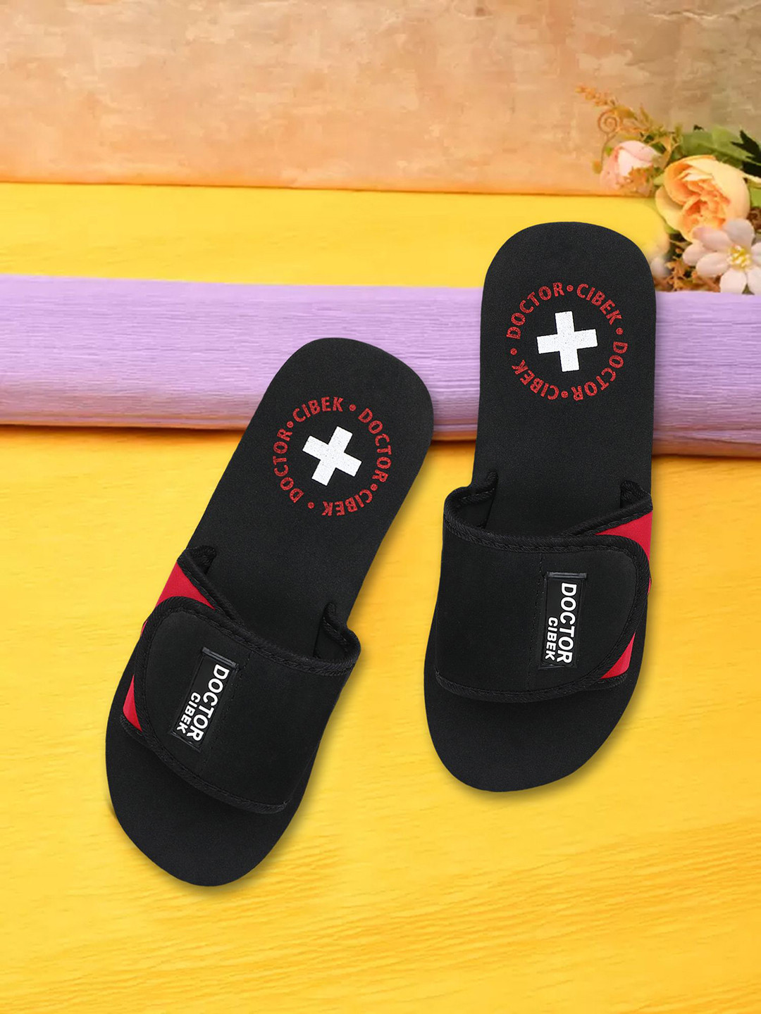 CIBEK Doctor Extra Soft Orthopedic Slippers with Arch Support, Cushioned Anti-Skid Sole