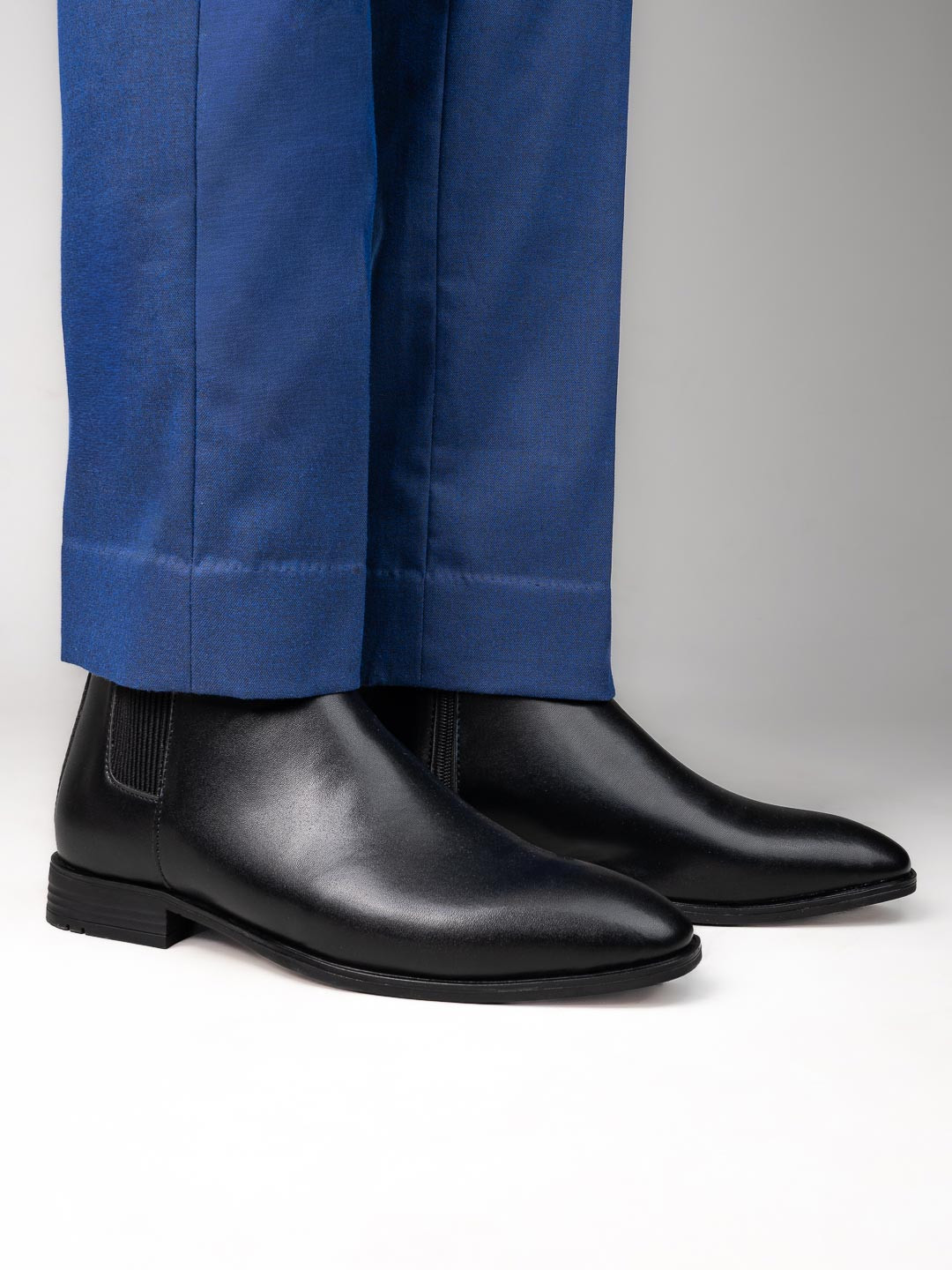 Alberto Torresi Men Casual Block-Heeled Chelsea Boots
