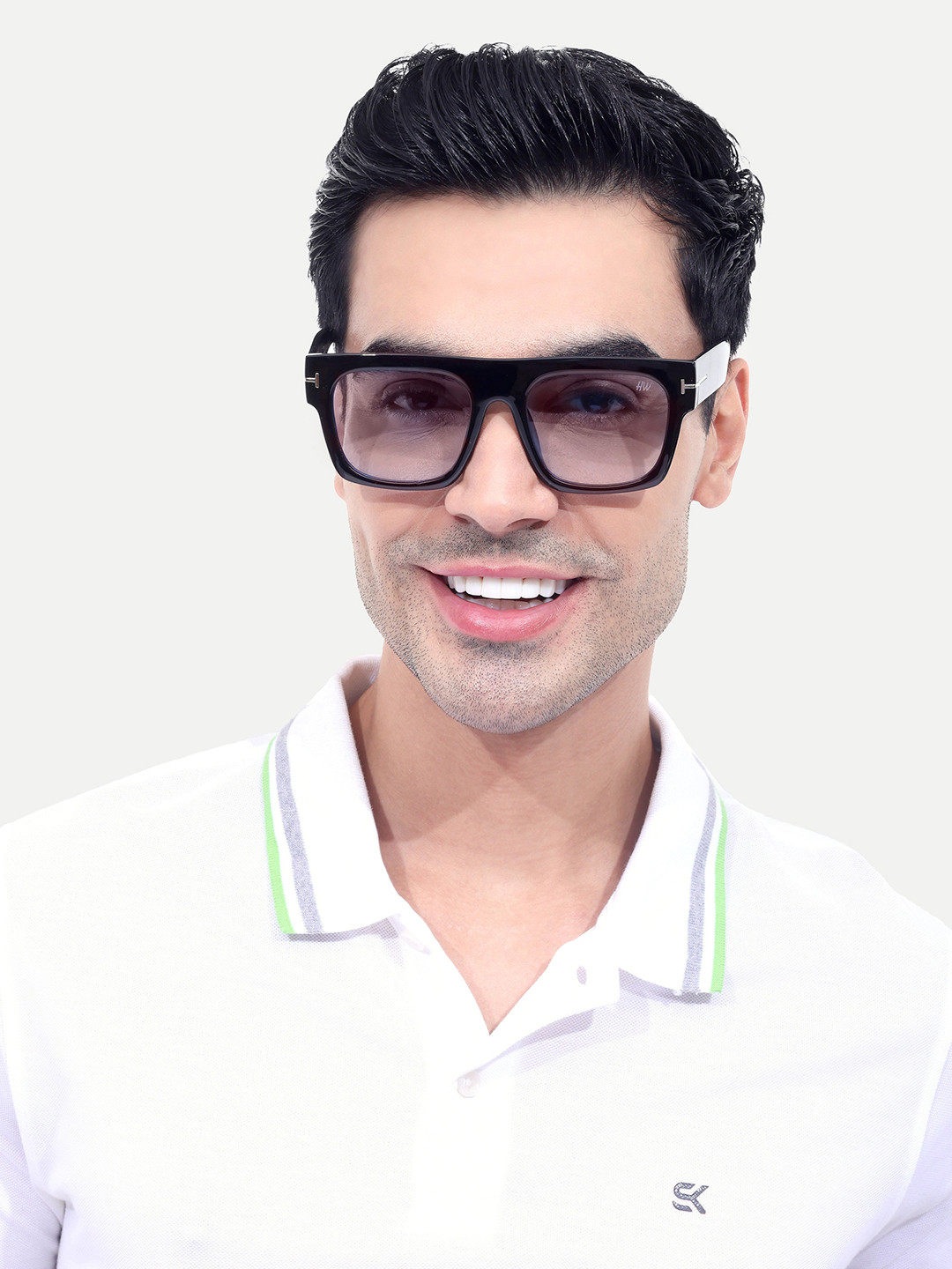 HAMILTANO WINSTON Blue Men Full Rim Style UV Protected Rectangle Sunglasses with SKU219