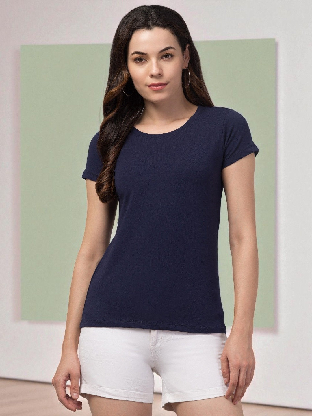 INUKA  Round Neck Cotton Jersey T-Shirt