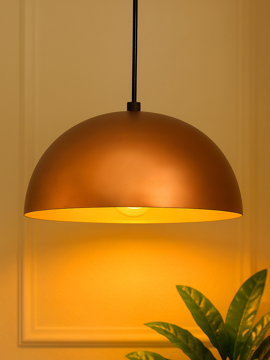 Homesake Copper-Toned Pendant Hanging Light