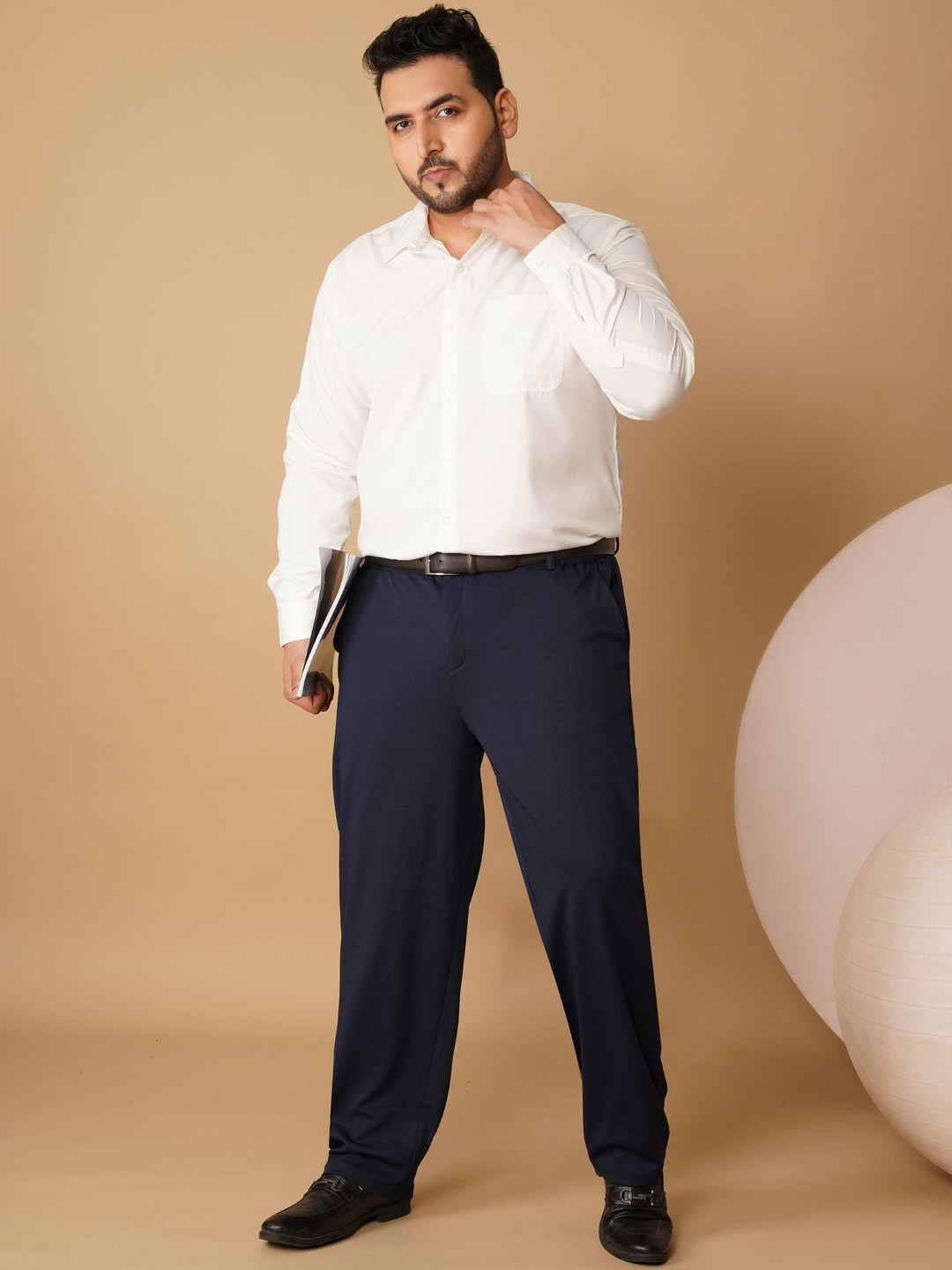 Sztori Relaxed Straight Leg Plus Size Trousers