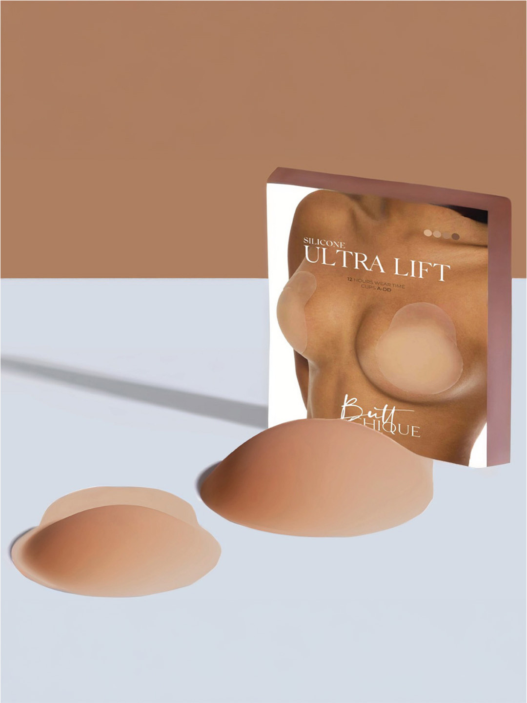 Butt-Chique  Silicone Ultra Lift Reusable & Invisible Stick-On Nipple Cover Pasties