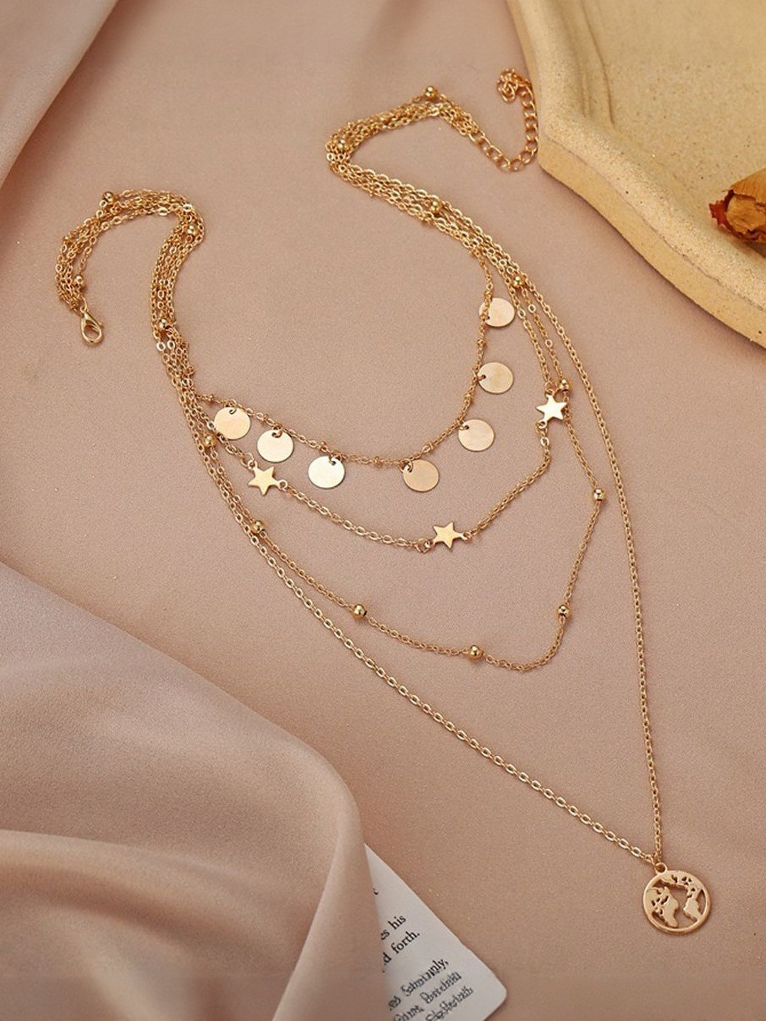 Zaphariq Gold-Plated Layered Statement Necklace
