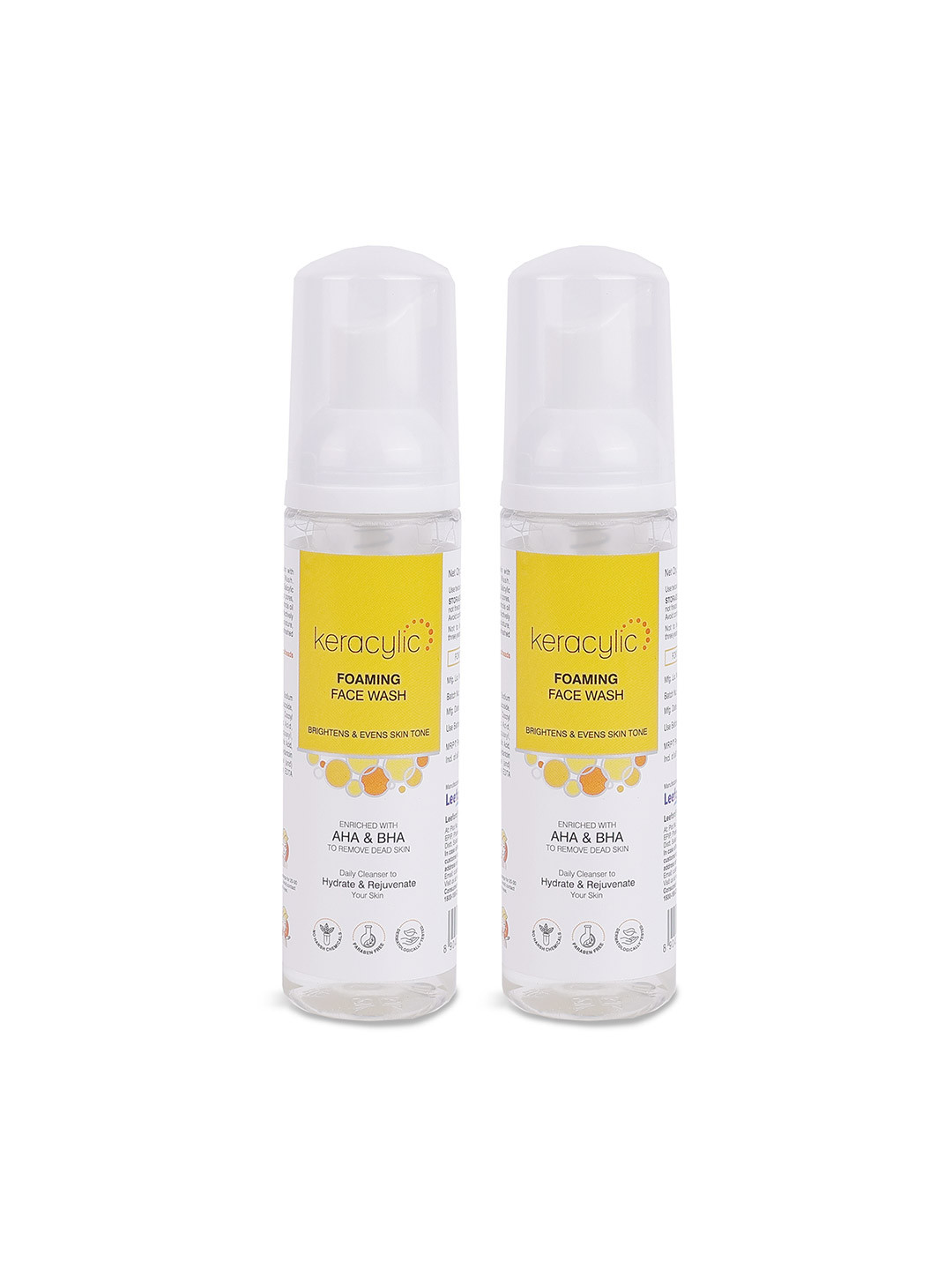 Leeford Set of 2 Keracylic Salicylic Acid Foaming Face Wash - 60ml each