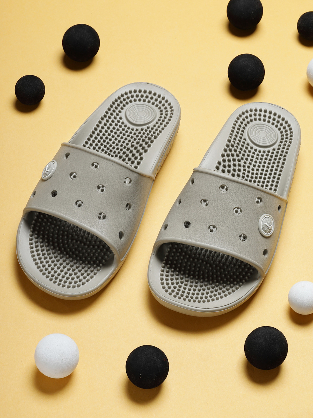 WELCOME Men Self Design EVA Sliders