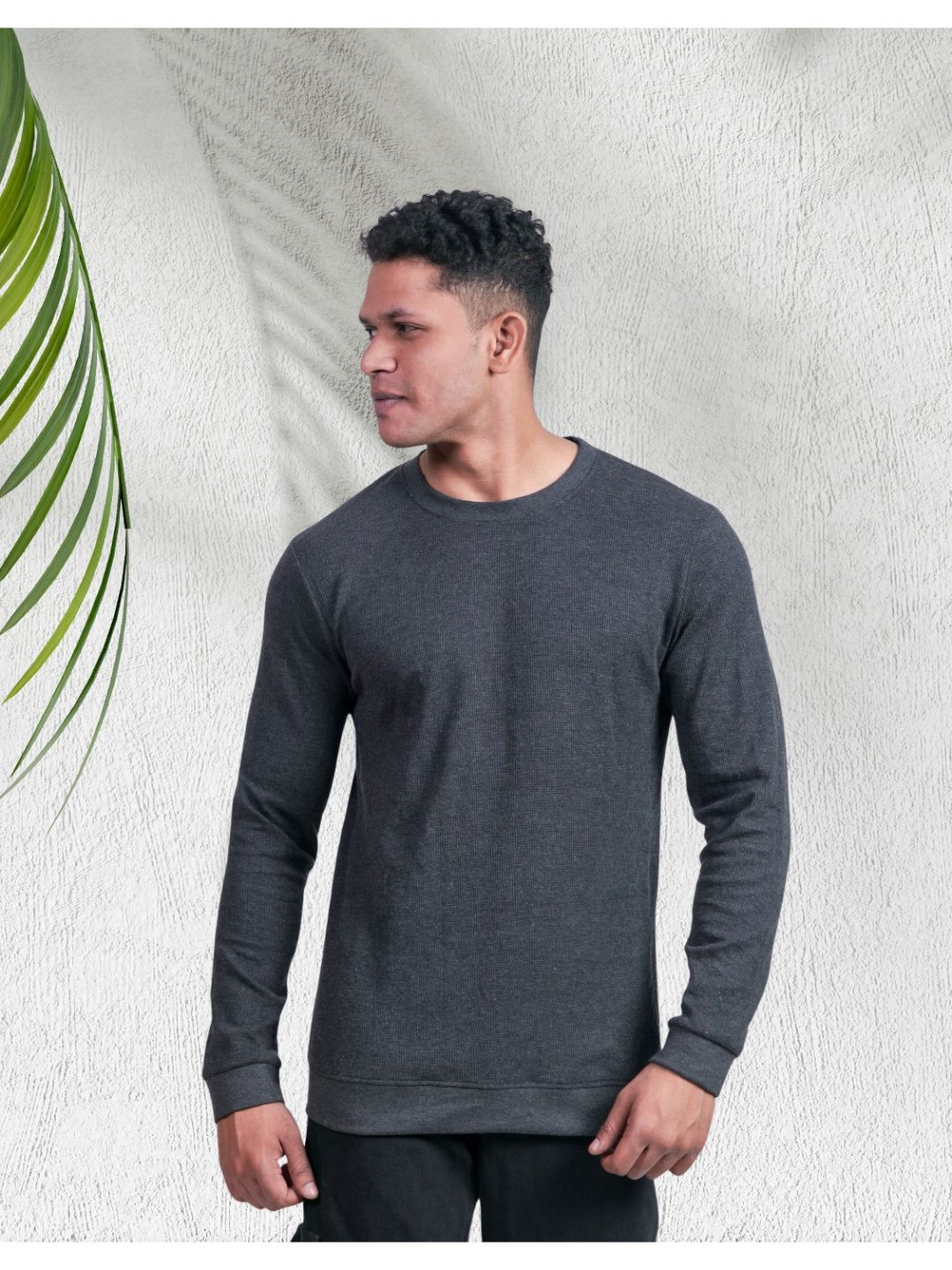 LYNX Men Solid Full Sleeve T-shirt