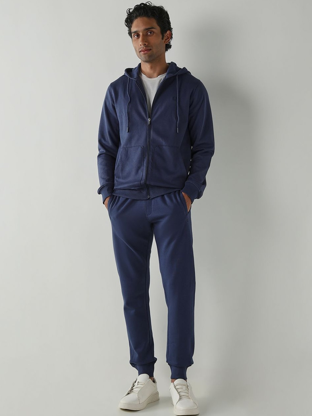 Reid & Taylor Men Mid Rise Cotton Regular Fit Joggers