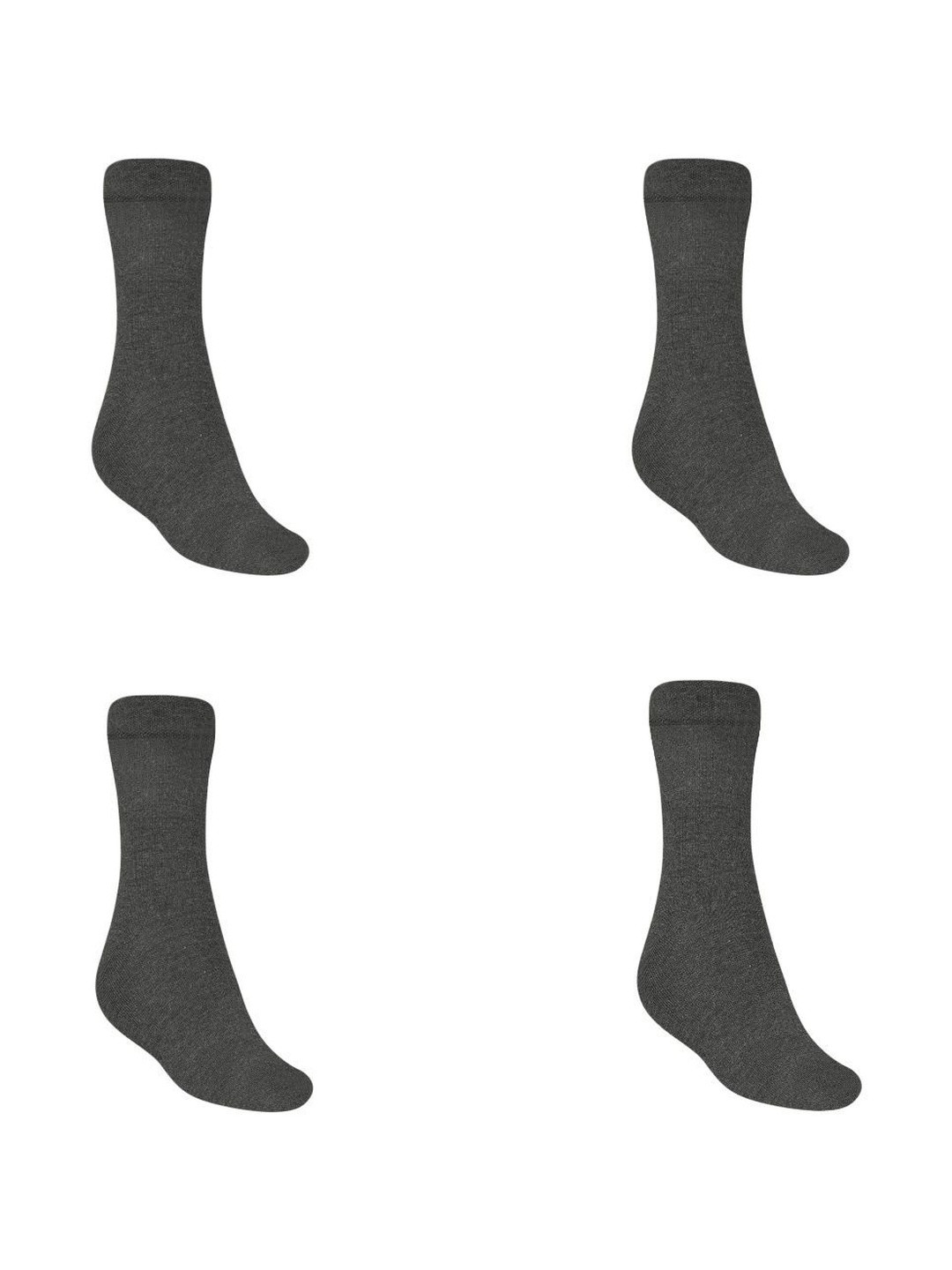 MUKHAKSH Girls Set Of 4 Calf Length Comfortable Socks