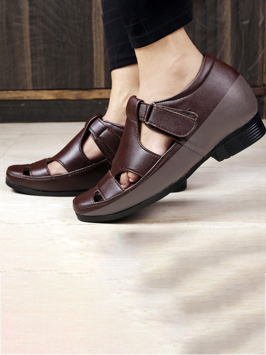 Bxxy Men 3 Inch Hidden Elevator/Height Increasing Formal Sandals