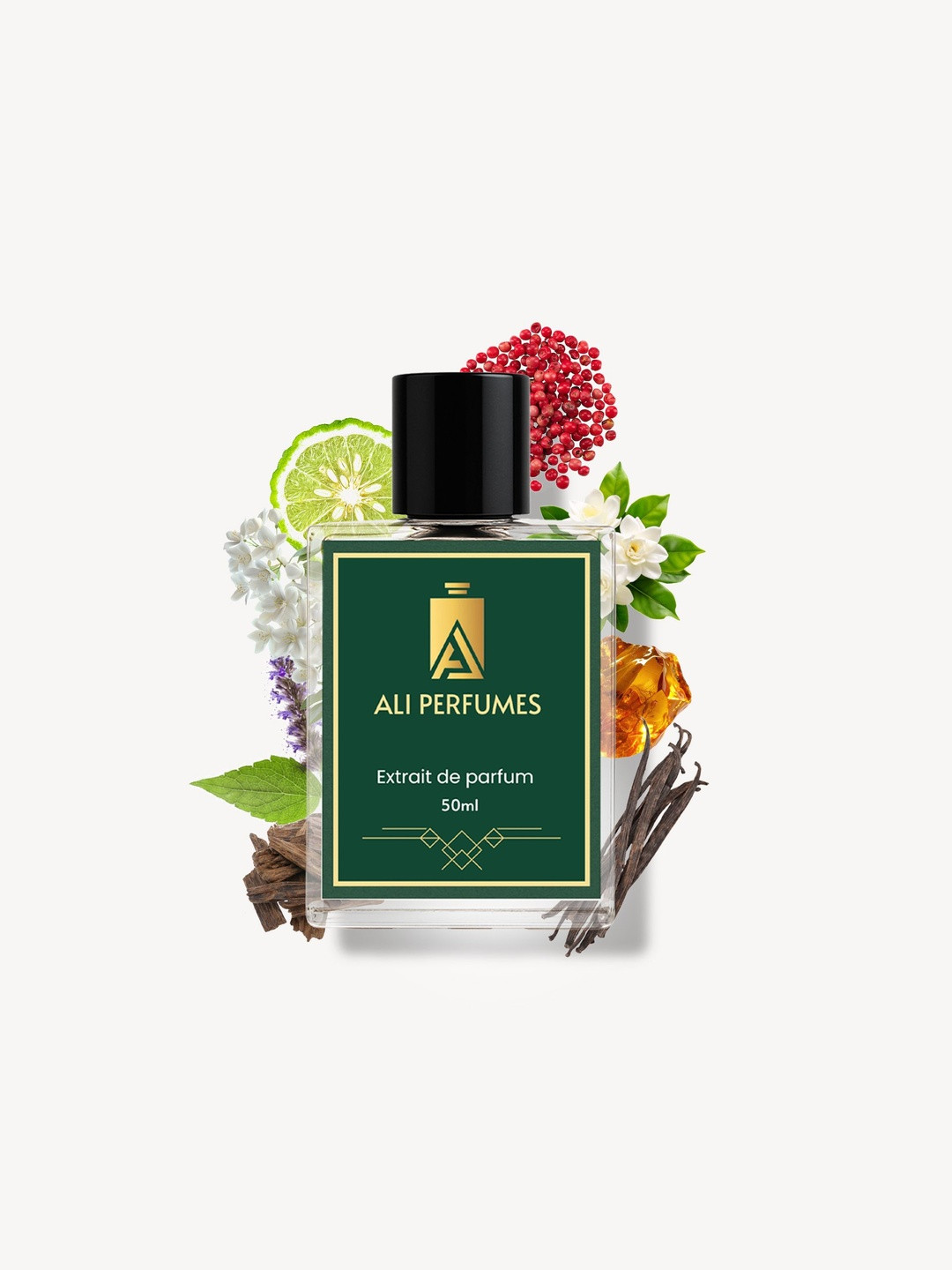 Ali Perfumes Oud And Roses Long Lasting Extrait De Perfume - 50 ml