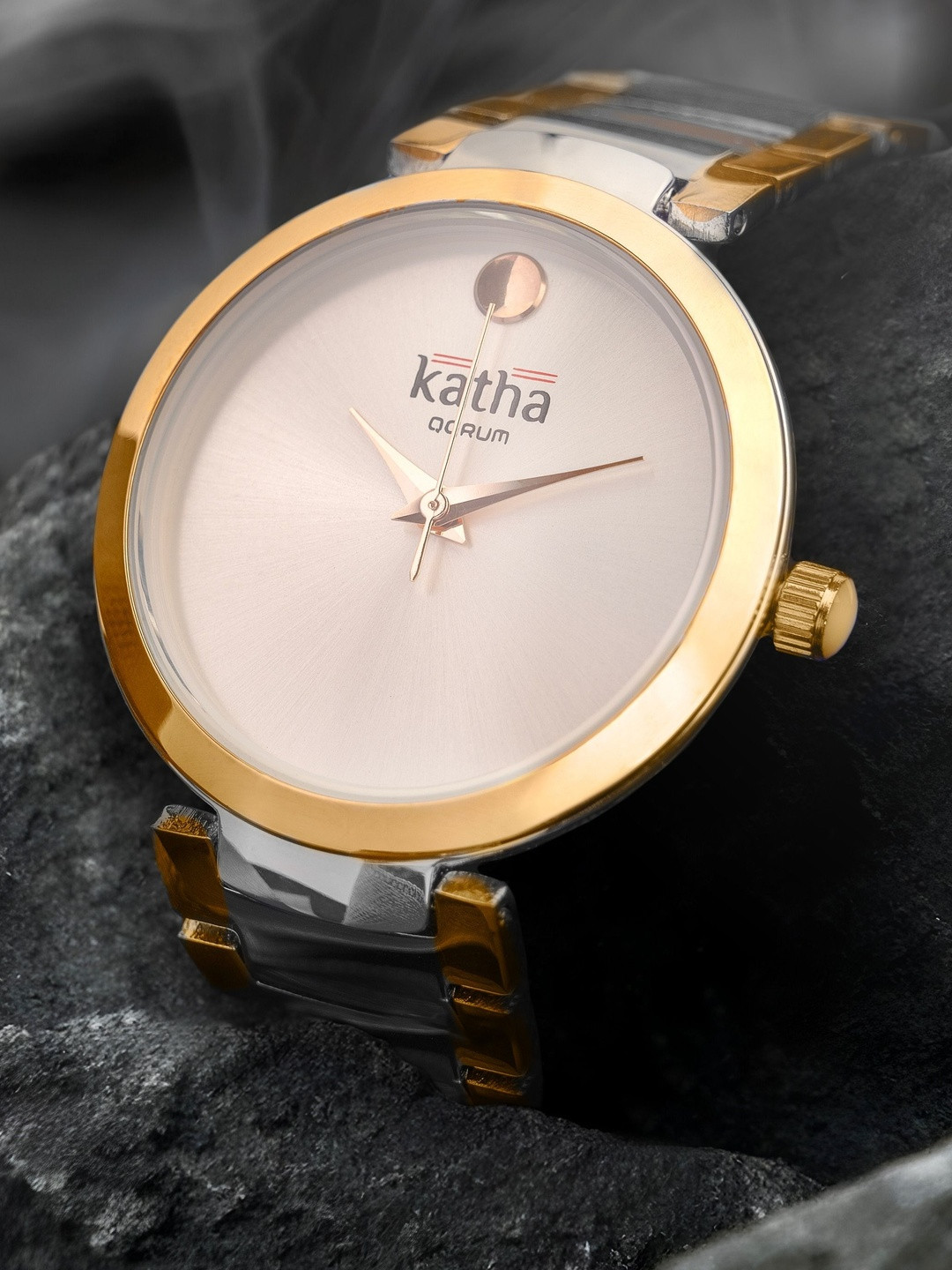 QORUM INDIA Katha Women Dial & Straps Analogue Watch G115 Katha-Silver Dial_N