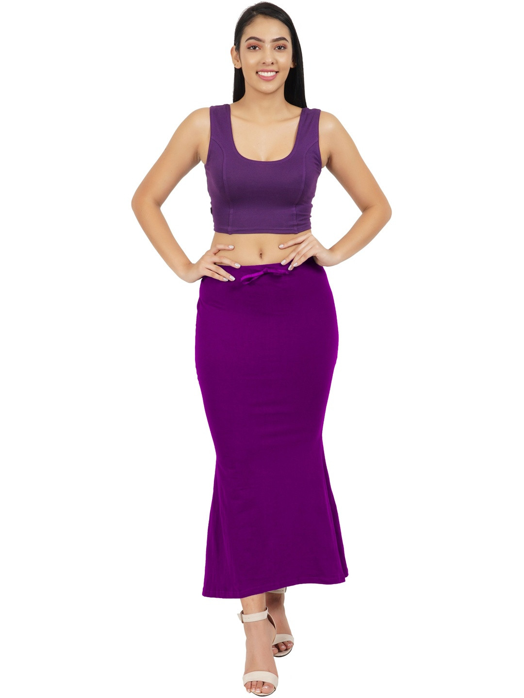 FEMULA Fishcut Stretchable Saree Shapewear With Hipster Brief