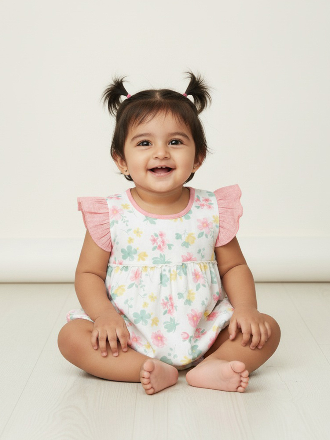 EARTHY TWEENS Infants Dreamy Garden Romper