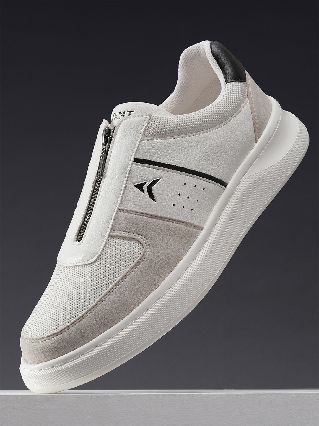 AVANT Men Zipwalk Casual Shoes - White / Grey