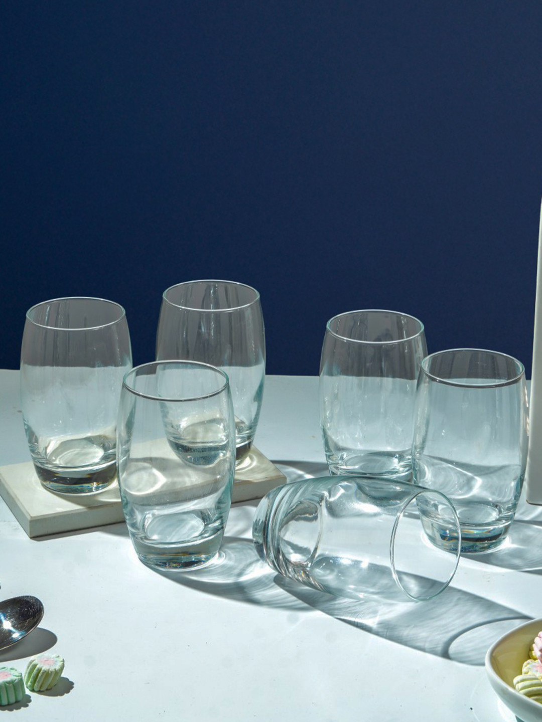 Luminarc International 6 Pcs Serena Line Cold Cut Highball Water & Juice Glass 370 ML