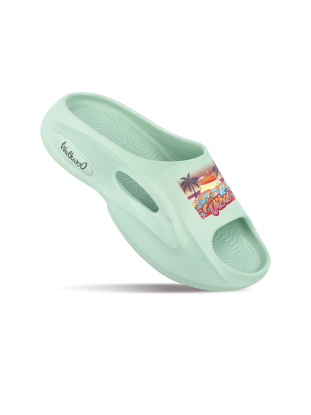 Walkaroo Women Printed Sliders Flip Flops