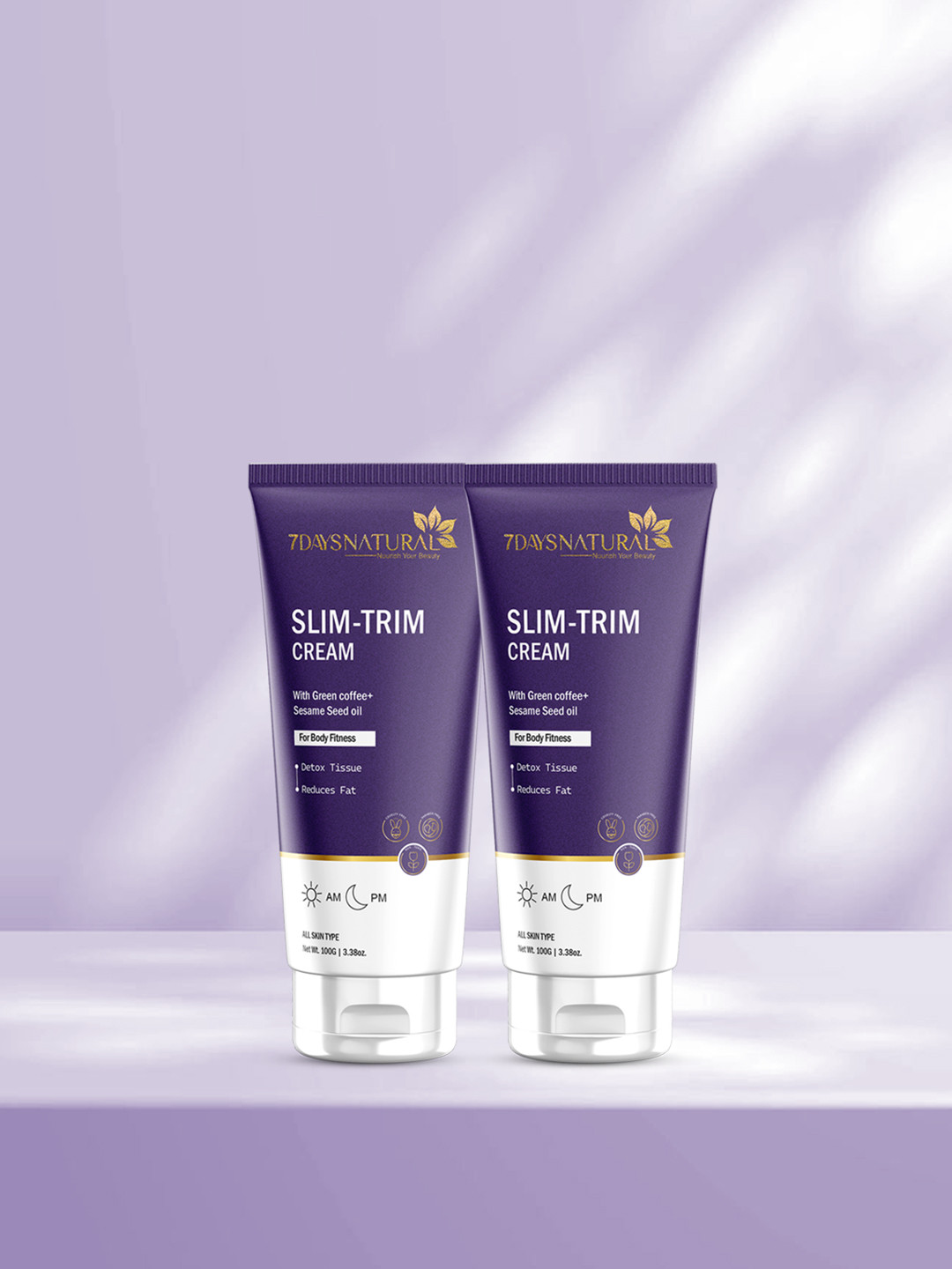 7DAYSNATURAL Feel Of Nature Set Of 2 Body Fit Slimming Cream Eliminates Stubborn Fat - 100g Each