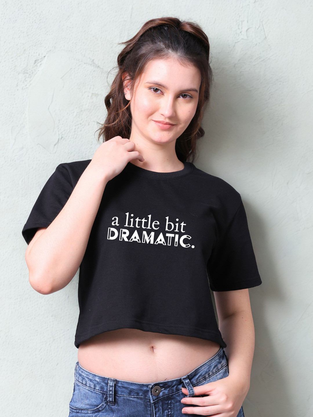 Lazy Lush Women Typography Printed Boxy Top