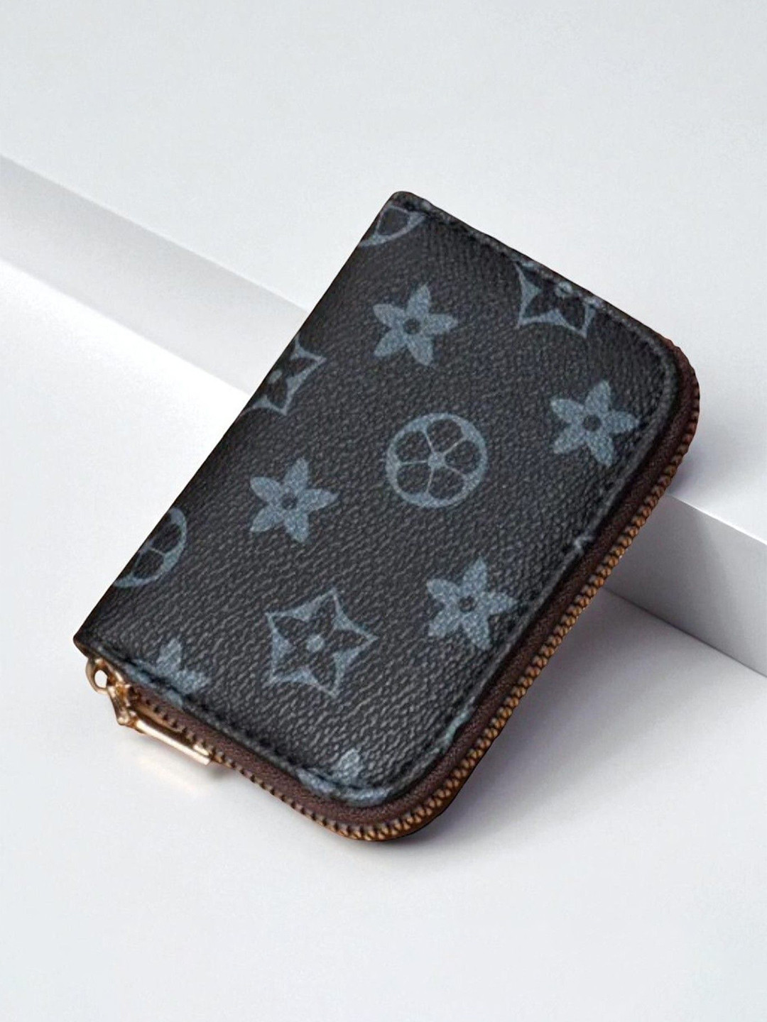 SZN Men Floral Printed Zip Around Wallet