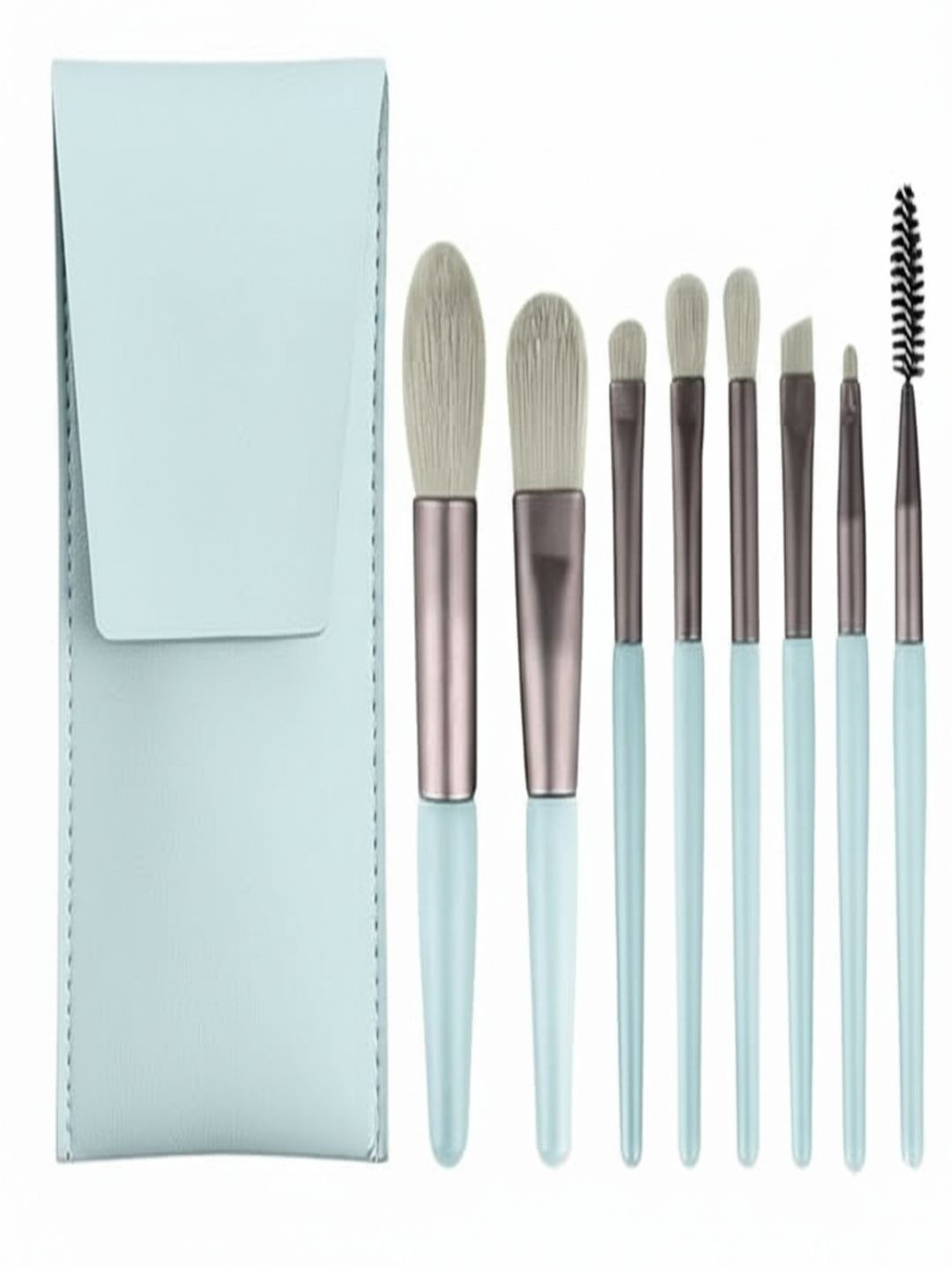 bargate Set Of 8 Makeup Brush Set With Pouch