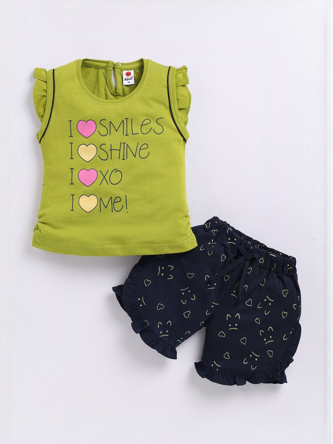 Mars Infiniti Girls Printed T-shirt with Skirt