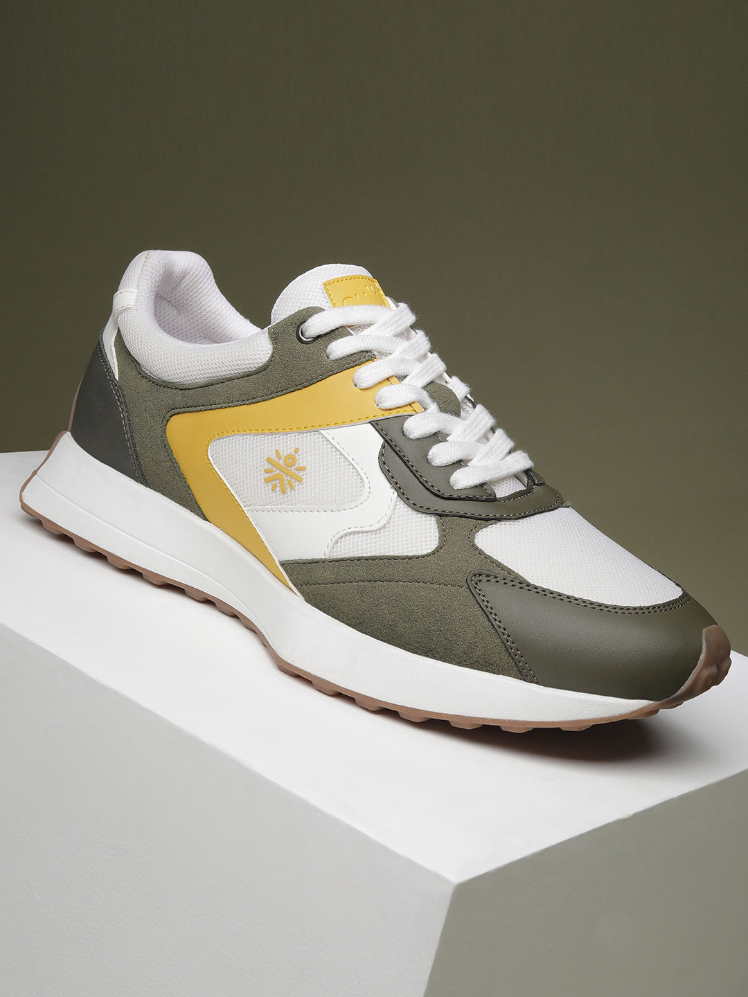 Men EasyBreezy Sneakers - WHITE/OLIVE