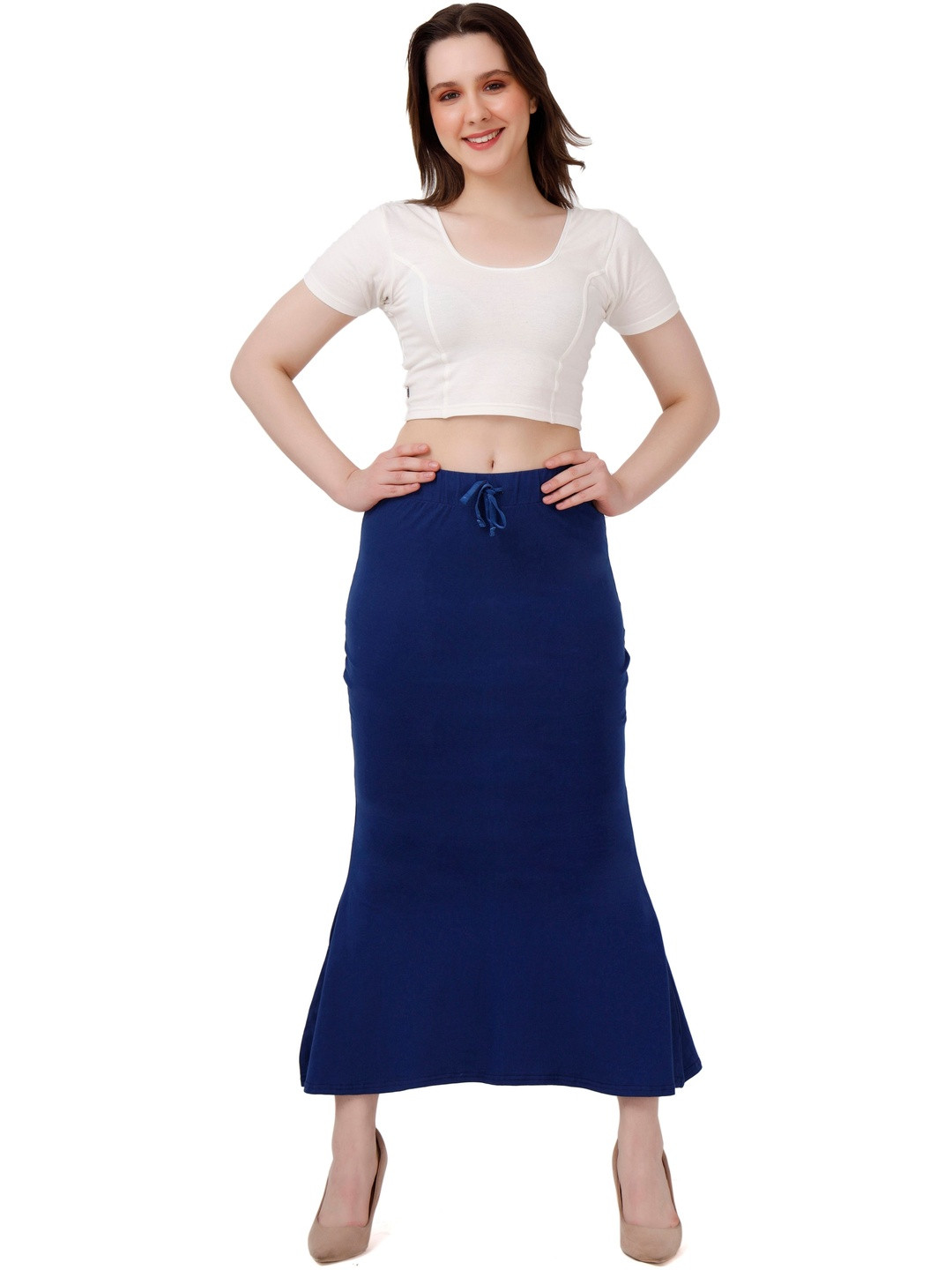 FEMULA Mid-Rise Cotton Saree Shapewear With Briefs