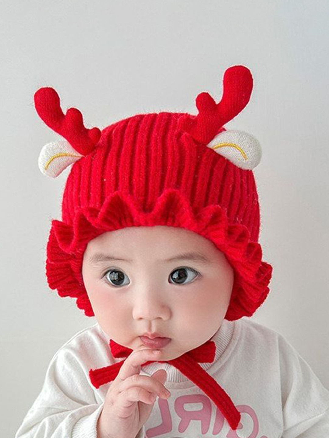 REFFER Kids Self Design Woollen Beanie