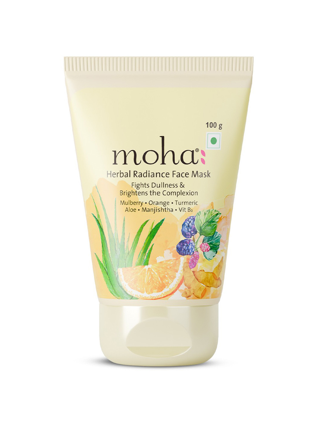 moha Herbal Radiance Face Mask With Turmeric & Aloe Vera - 100 g