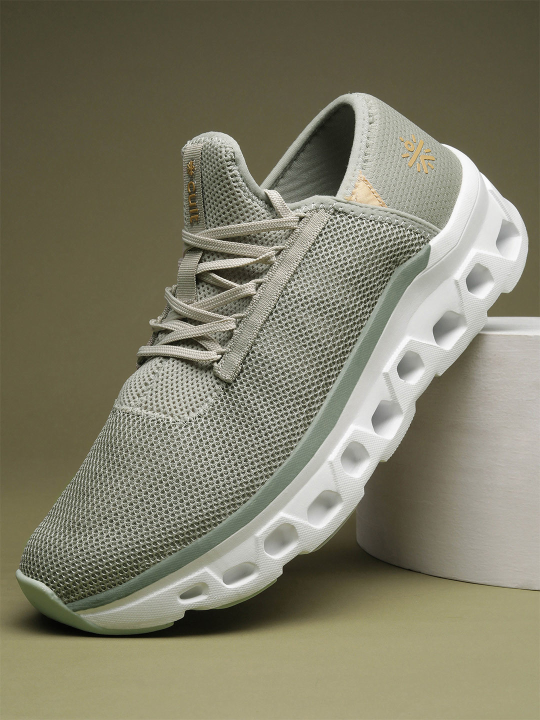 CULT Men Aeromesh Walking Shoes - Olive