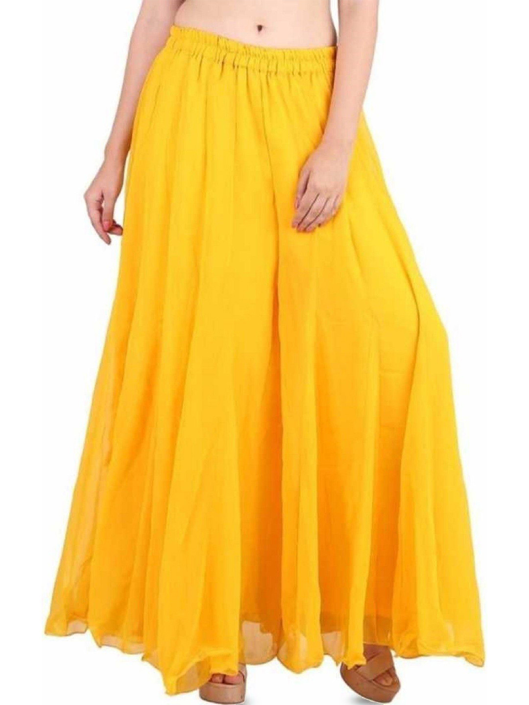 Farden Women Georgette Flared Regular Fit Palazzos