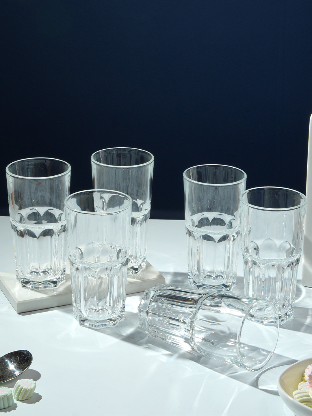 Luminarc International 6pcs Granity Highball Water & Juice Glass Tempered Clear Glass 350 ML