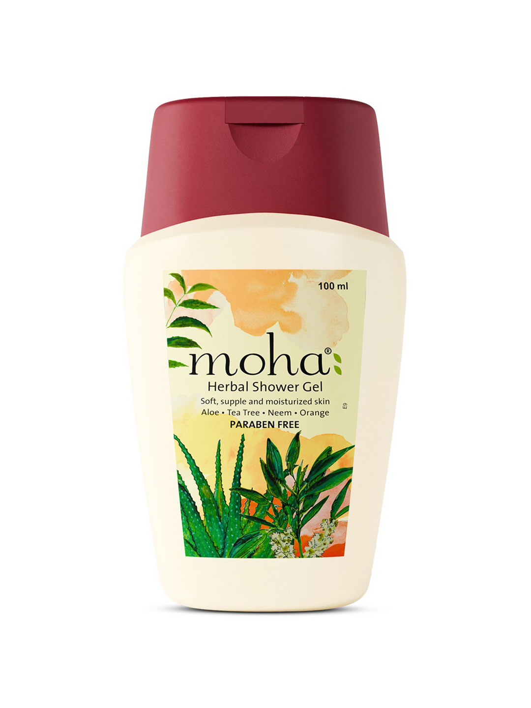 moha Aloe Tea Tree Neem Orange Herbal Shower Gel - 100 ml